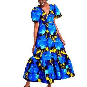 Christopher John Rogers x Target Floral Puff-Sleeve Maxi Dress 💥BNWT💥